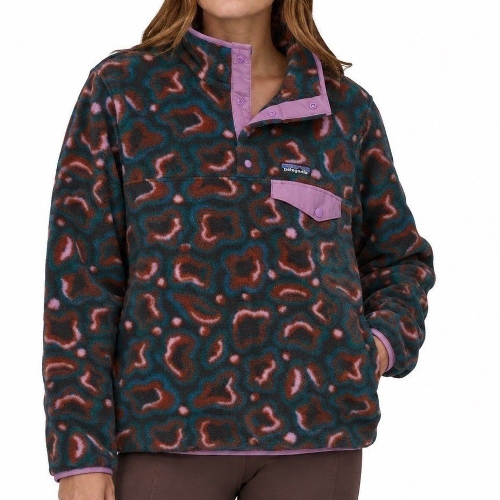 Patagonia Women's Synchilla Snap-T Fleece Pullover Soft Spirea Size Large NWT